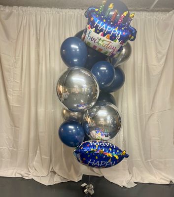 Happy Birthday Jumbo Helium Bouquet Happy Birthday Jumbo Helium Bouquet