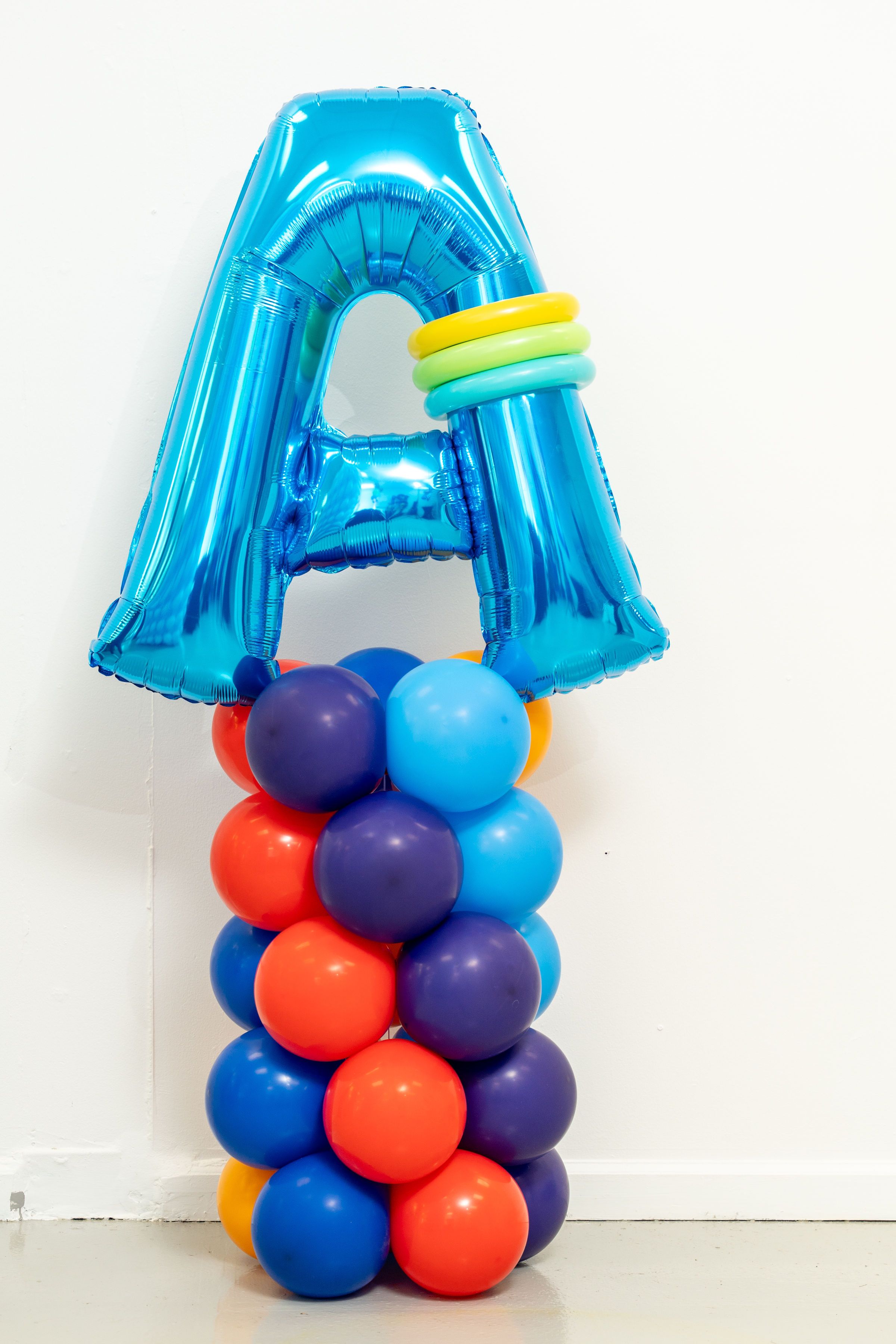Mini Balloon Column with Letter Topper