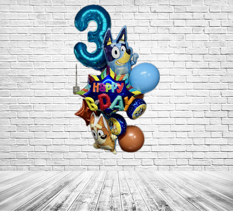 Bluey DELUXE helium bouquet