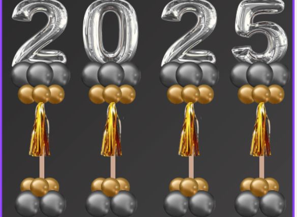 Graduation Columns Set of 4