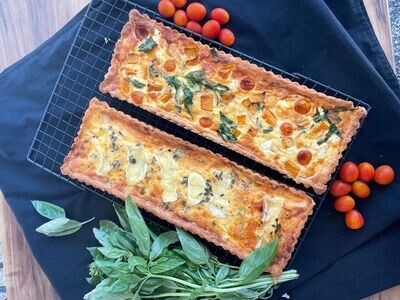 Caramelised Onion, Brie Cheese & Thyme French Tart
