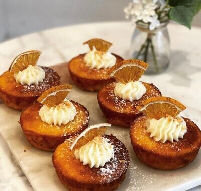 Mini Orange and Almond Teacakes with Cream Cheese Frosting (GF)