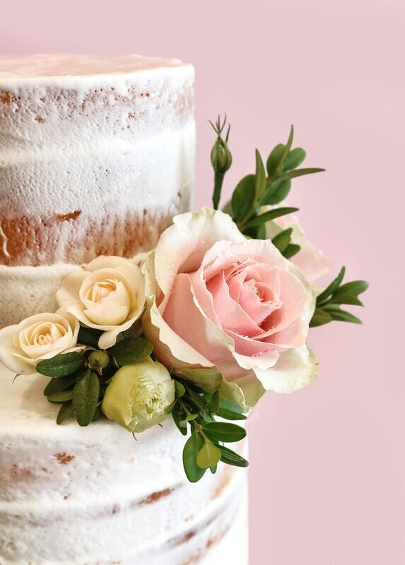 Semi-Naked Wedding Cake