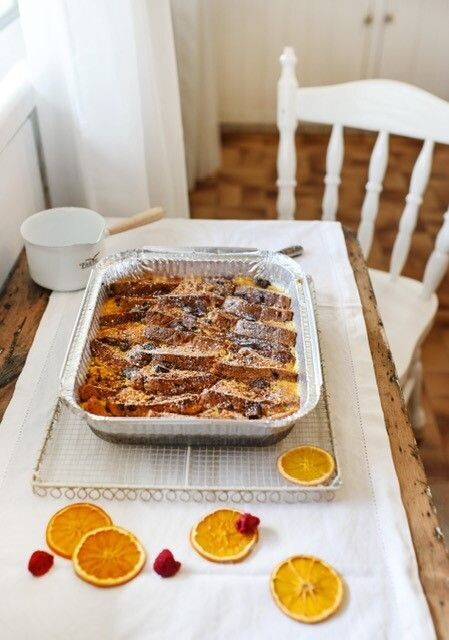 Orange & Marmalade Bread & Butter Pudding