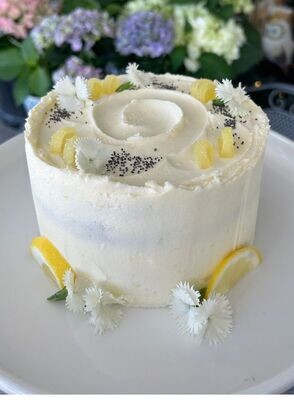 Lemon Poppyseed & Elderflower Cake