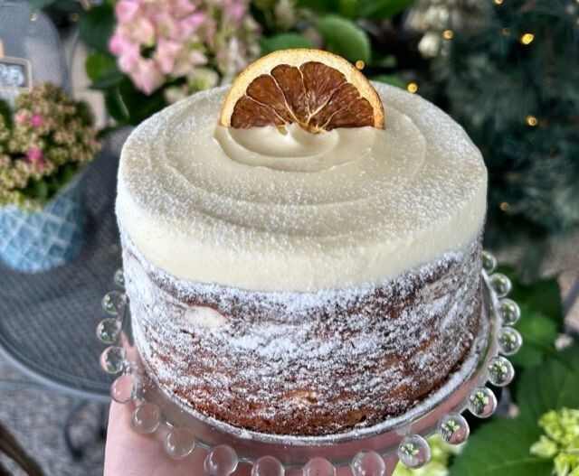 Orange and Almond with Cream Cheese Frosting (GF)
