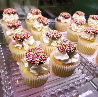 Mini Freckle Cupcakes