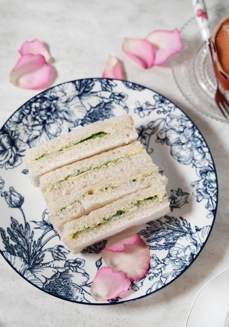 Egg, Mayo and Lettuce Ribbon Sandwiches