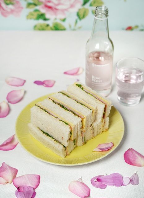 Ham, Cheese & Mustard Ribbon Sandwiches