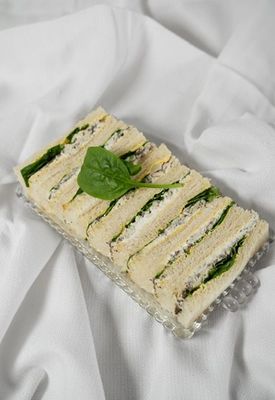 Chicken, Spinach & Truffled Aioli Ribbon Sandwiches