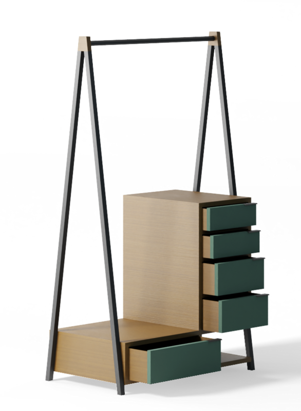 Commode PORTIQ - Base Verde
