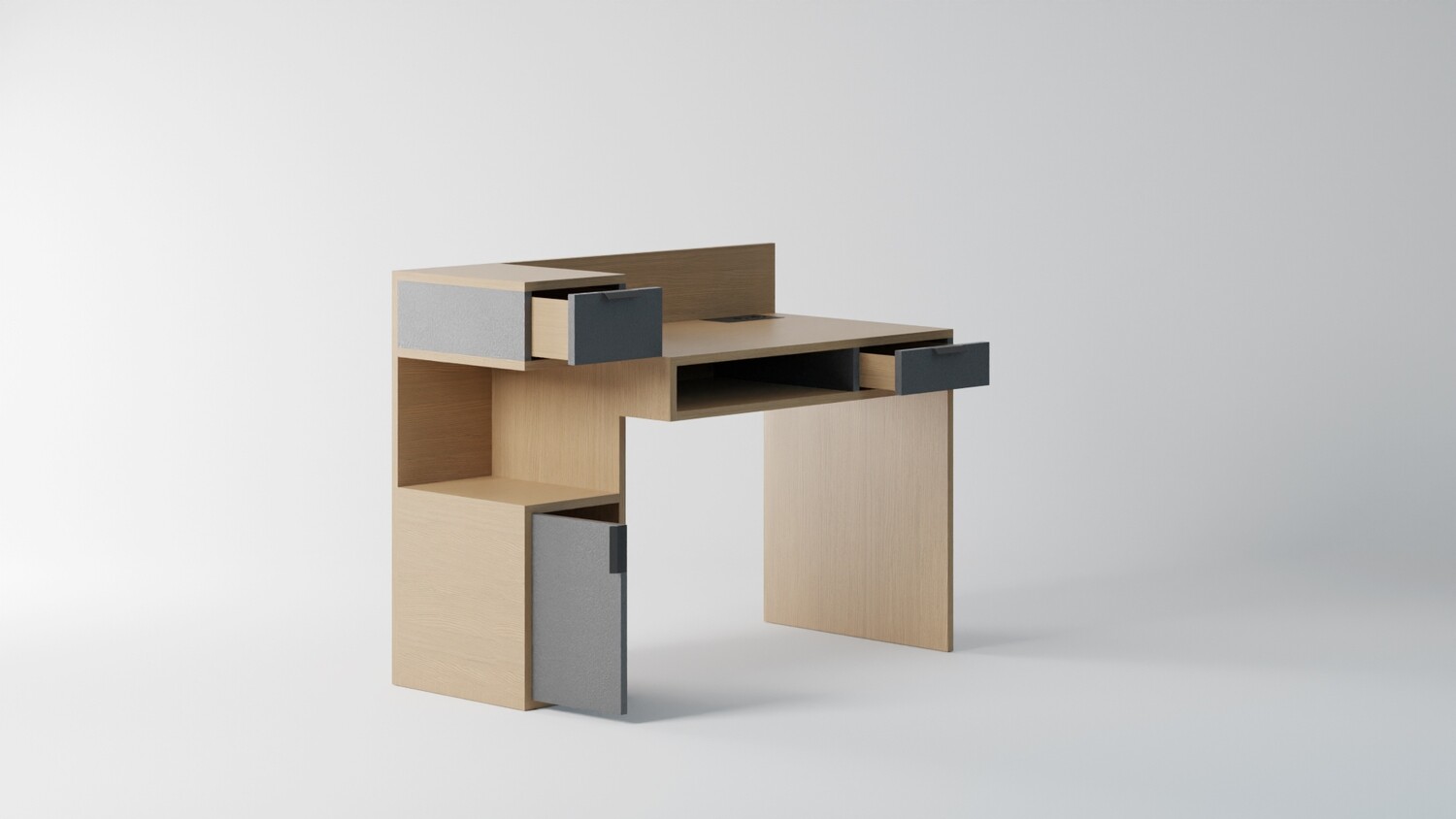Bureau CUBISMA - Option Moon Grey