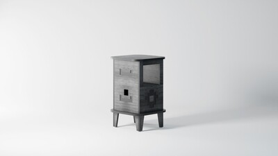 Chevet NEOANTIQ - Model Esoteric - Chêne Vintage