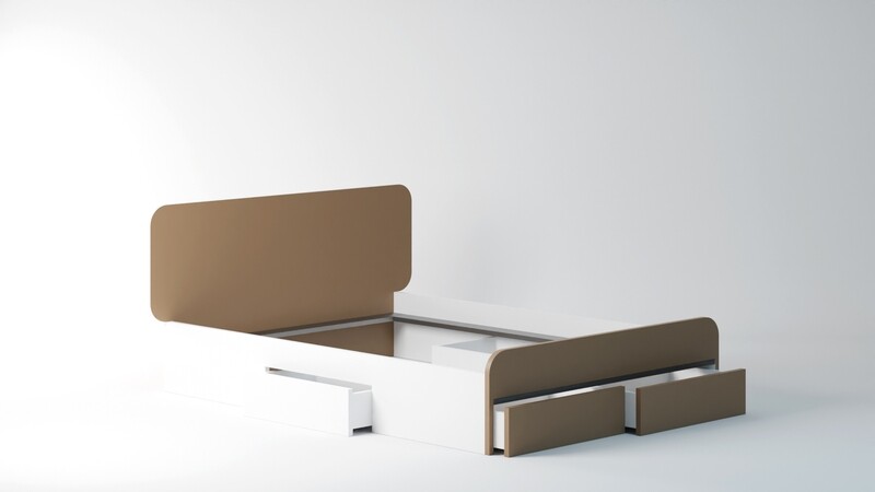 Lit SEVENTY - Option Beige Luxor