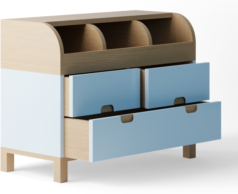 Commode LATITUD - Base Bleu Cristal