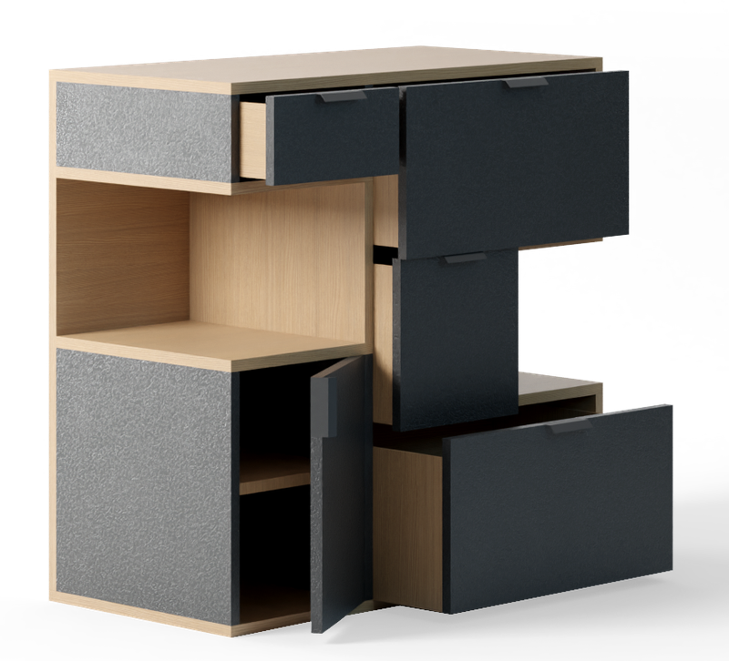 Commode CUBISMA - Base Midnight