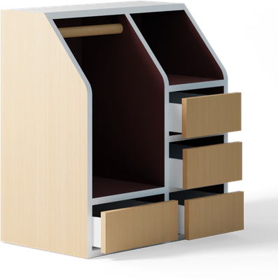 Commode LONGITUD - Base Rosso Askja Commode LONGITUD - Base Rosso Askja