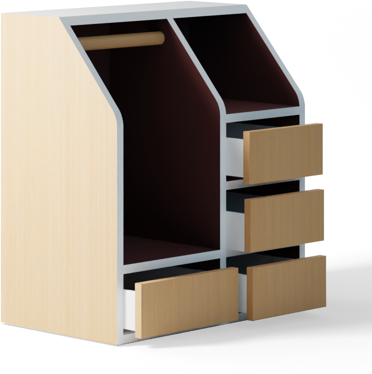 Commode LONGITUD - Base Rosso Askja