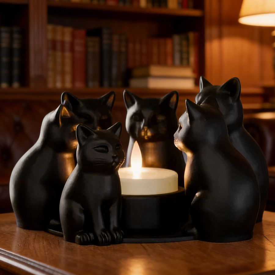 Cat-shaped Candle Holder，the Perfect Choice for Home and Café Decor. Aromatherapy Candle Holder Is an Ideal Room Decoration