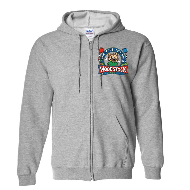 Adult Full Zip Hooded Sweatshirt
