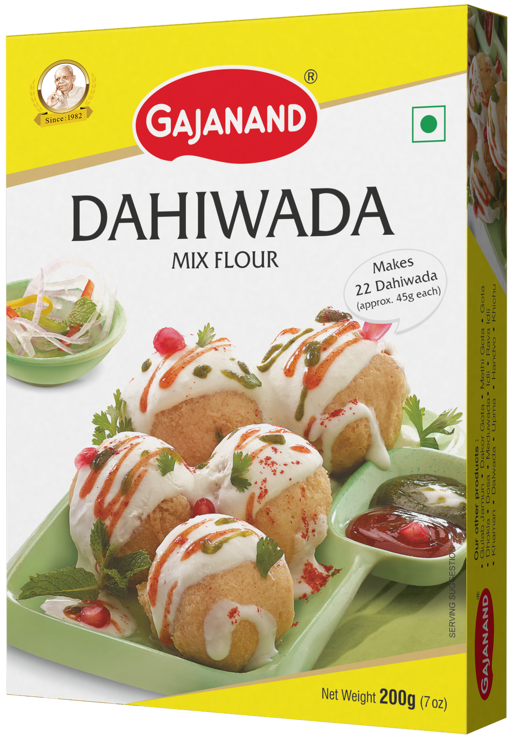 Gajanand Dahiwada Mix Flour 200g