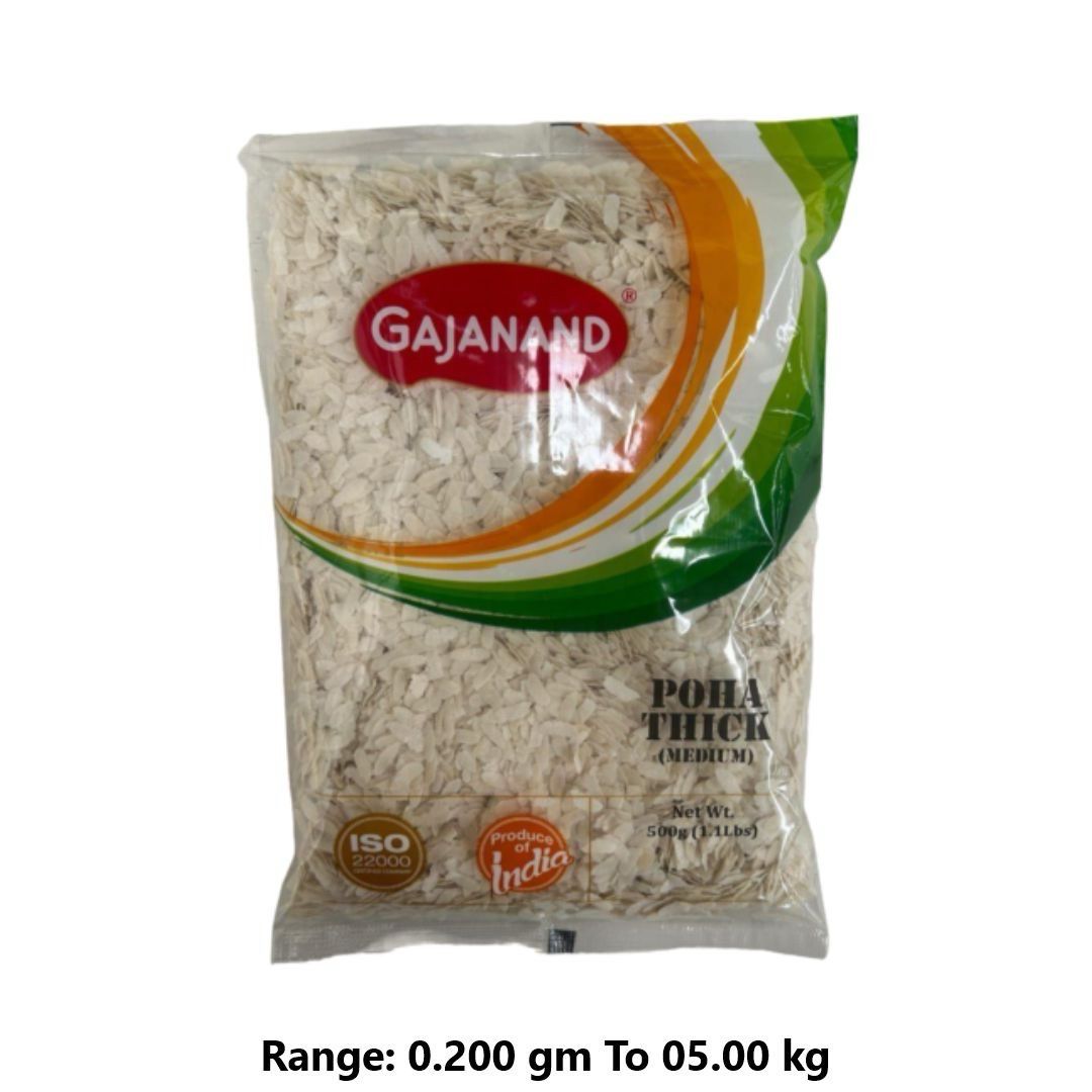 Gajanand Poha Thick (Medium) 4lb