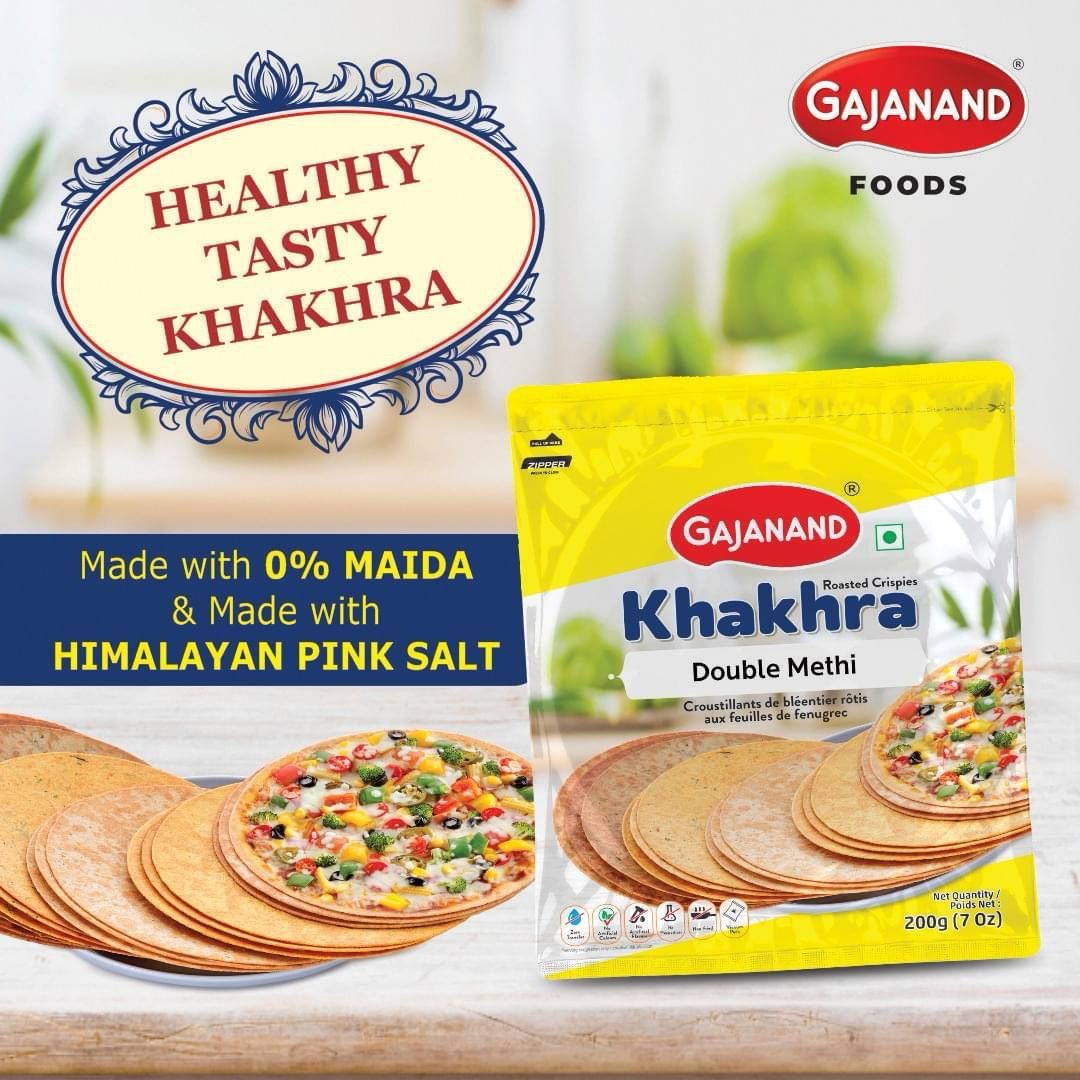 Gajanand Double Methi Khakhra 200g