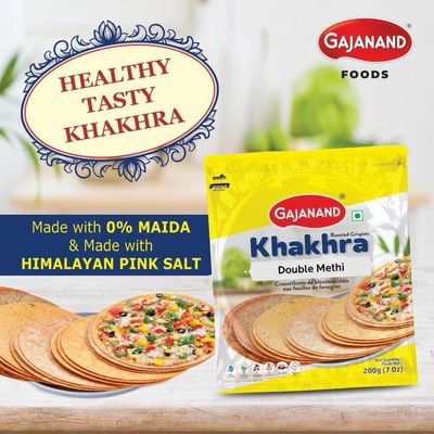 Gajanand Double Methi Khakhra 200g