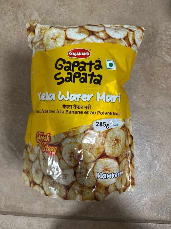 Gajanand Gapata Sapata Kela Wafer Mari 285g