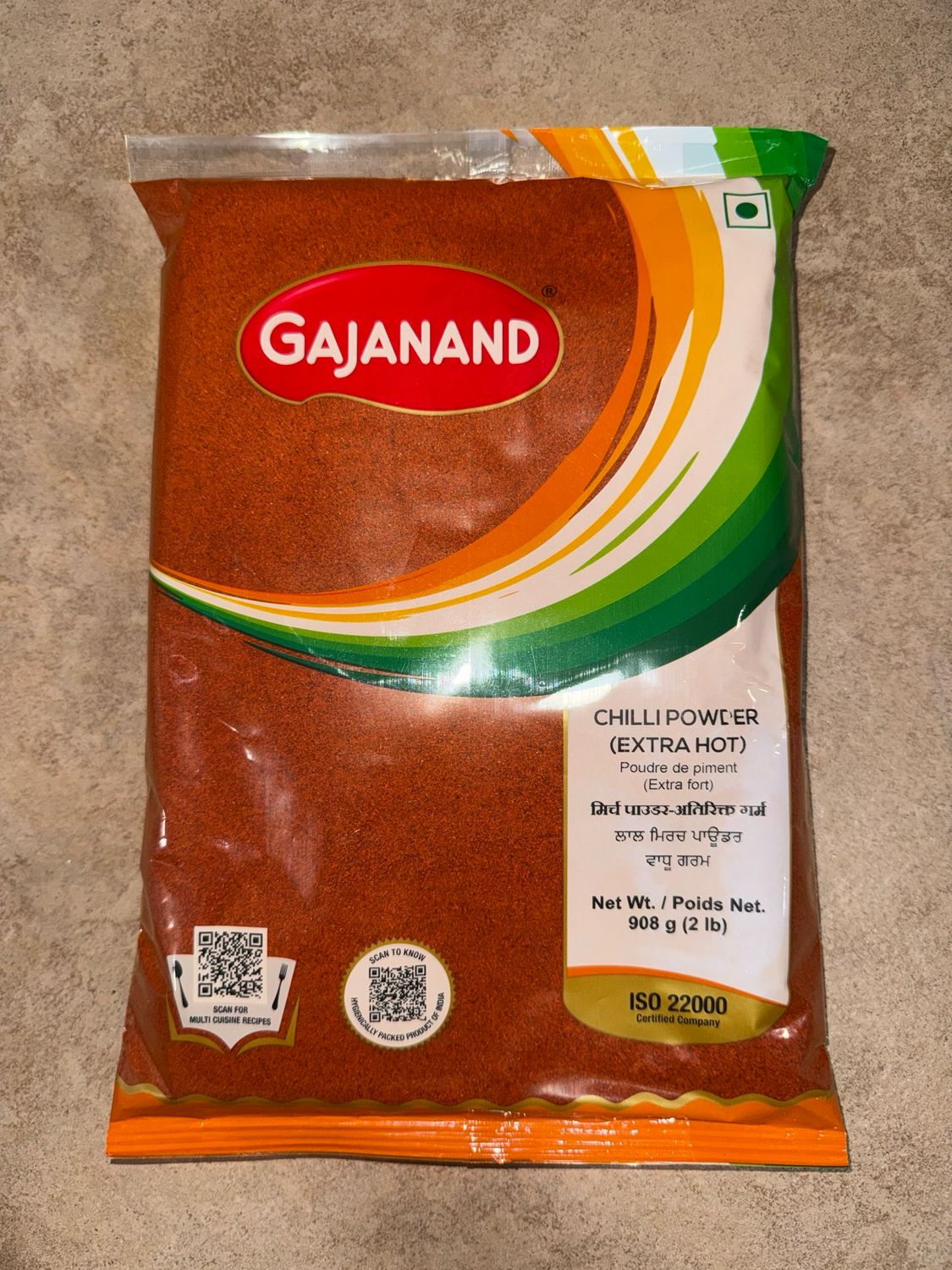 Gajanand Chilli Powder Extra Hot 2lb