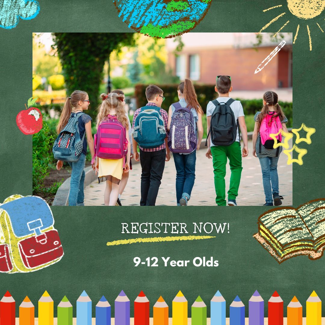 Registration for 9-12 Year Olds