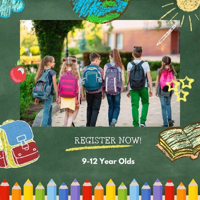 Registration for 9-12 Year Olds