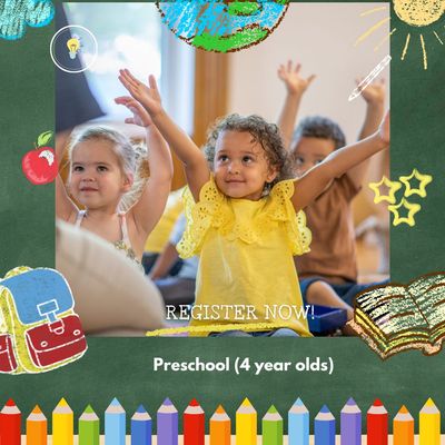 Registration for 4 Year Olds