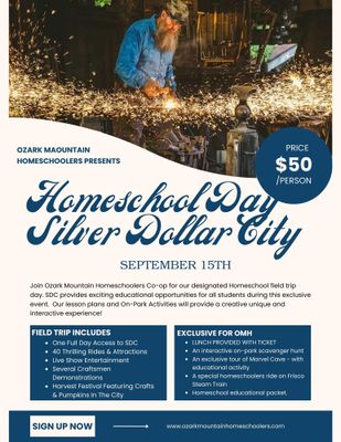 SILVER DOLLAR CITY OMH Homeschool Day