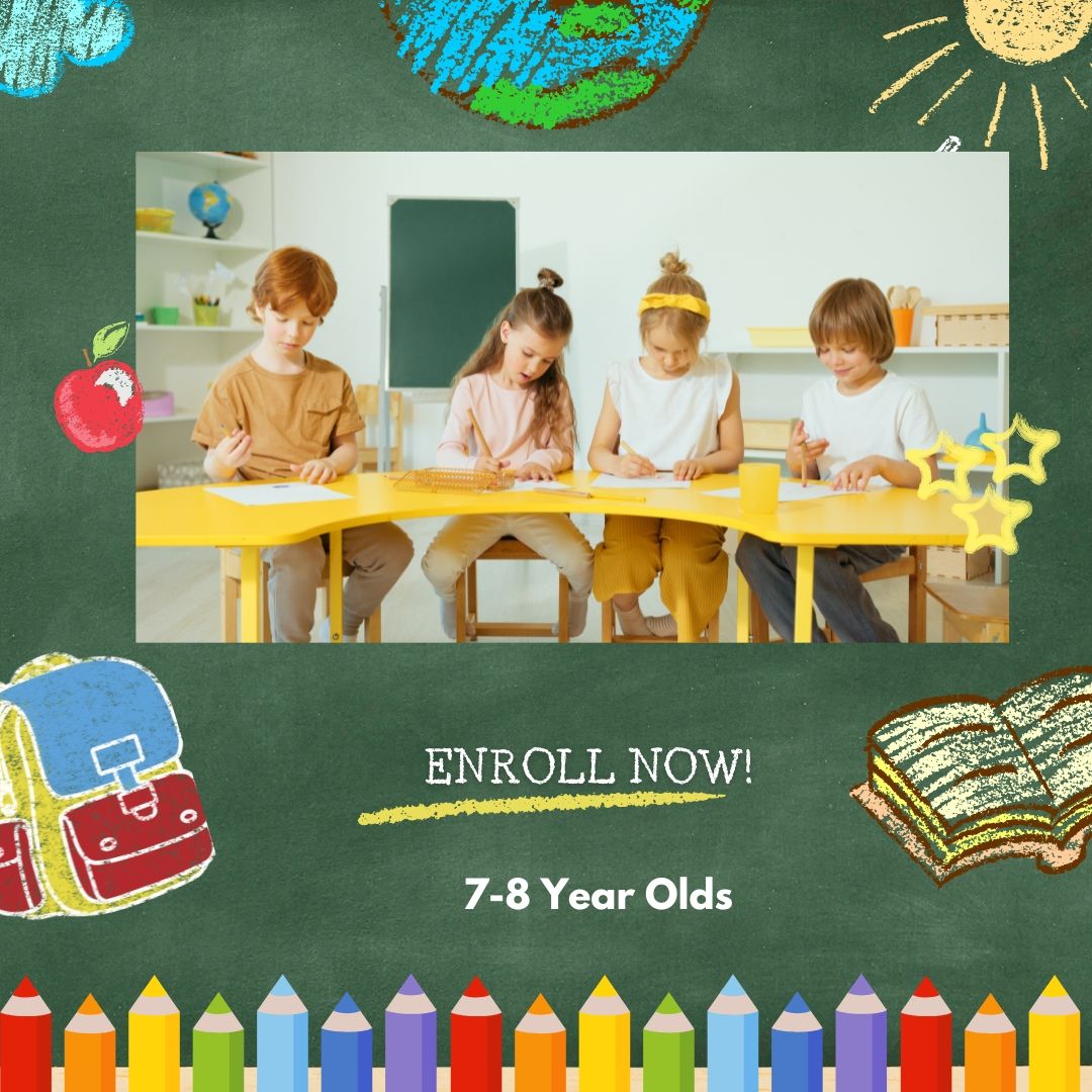 7-8 Years Old - SPRING 2026 Class Enrollment