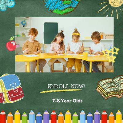 7-8 Years Old - SPRING 2026 Class Enrollment