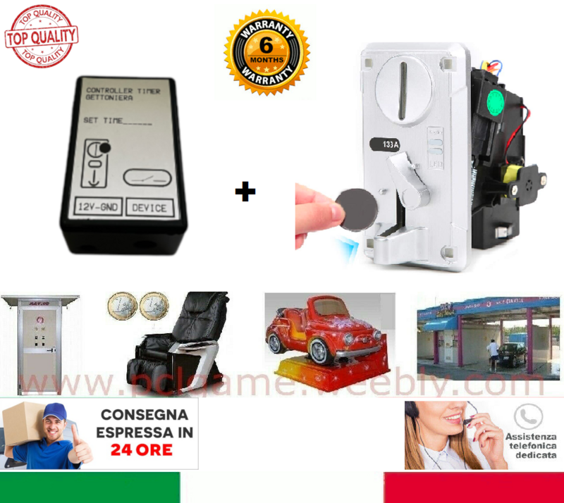 KIT GETTONIERA+MODULO TIMER , PER DOCCIA MARE,LAVANDERIA,AUTOLAVAGGIO ECC
