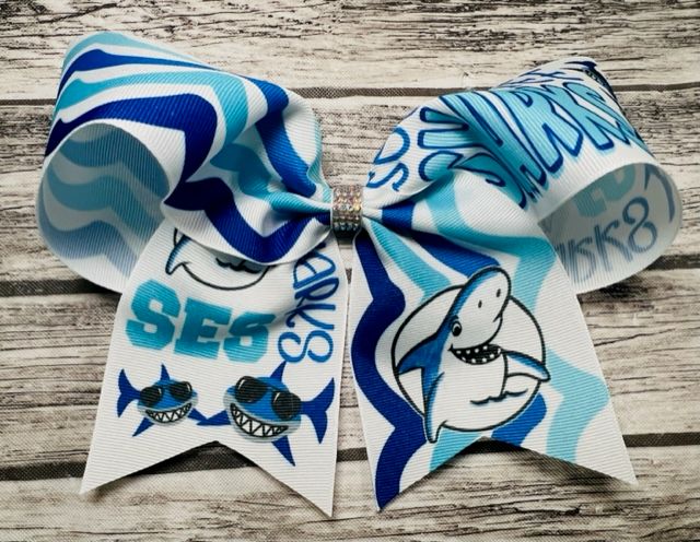 Hair Bow: Cheer Design 1