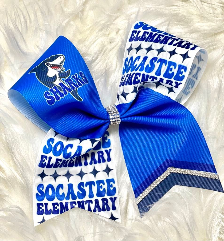 Hair Bow: Cheer Design 2