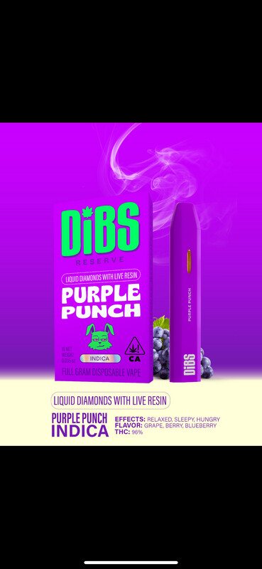DIBS LIQUID DIAMOND WITH LIVE RESIN Purple Punch