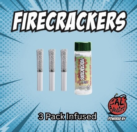 FireCracker Infused PreRoll 3 Pack 1.8G Blue Raspberry Gelato