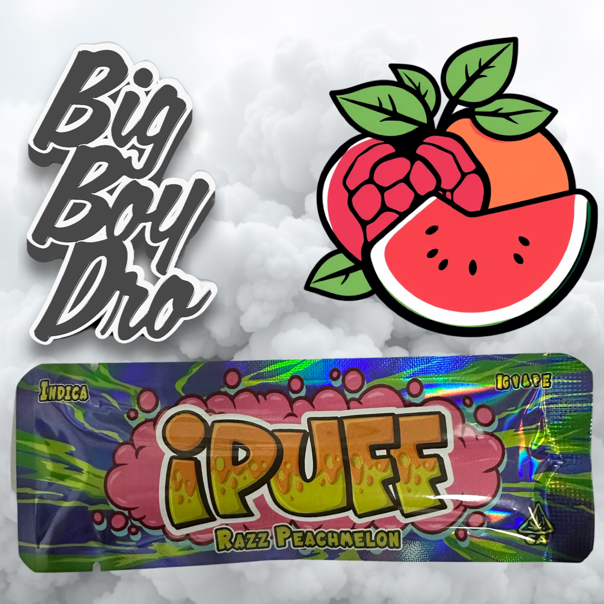 I-PUFF 1G Disposable Vape Strawberry Watermelon