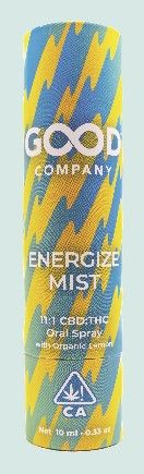 Good Company 10ml Oral Spray - Energize Mist