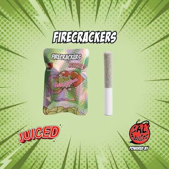 Firecracker 5 Pack 3G Terpene &amp; Diamond Sauce Infused Flavored PreRoll Grape Soda