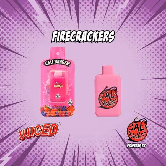 Firecracker 1.2G Live Resin Blend Juiced Disposable Strawberry Shortcake