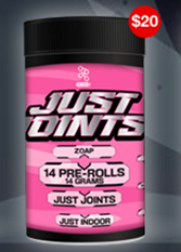 SEVENg Just Joints 14G 14 Pre-Rolls Zoap