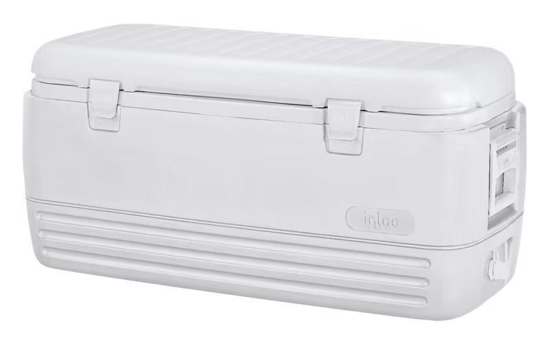 White Igloo Cooler