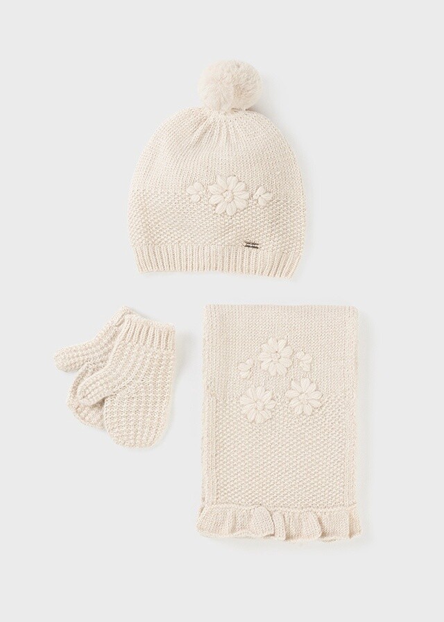 Hat-scarf & mittens set
