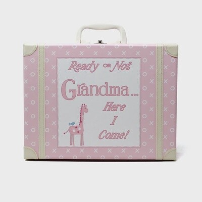 Going to Grandma suitcase pink
