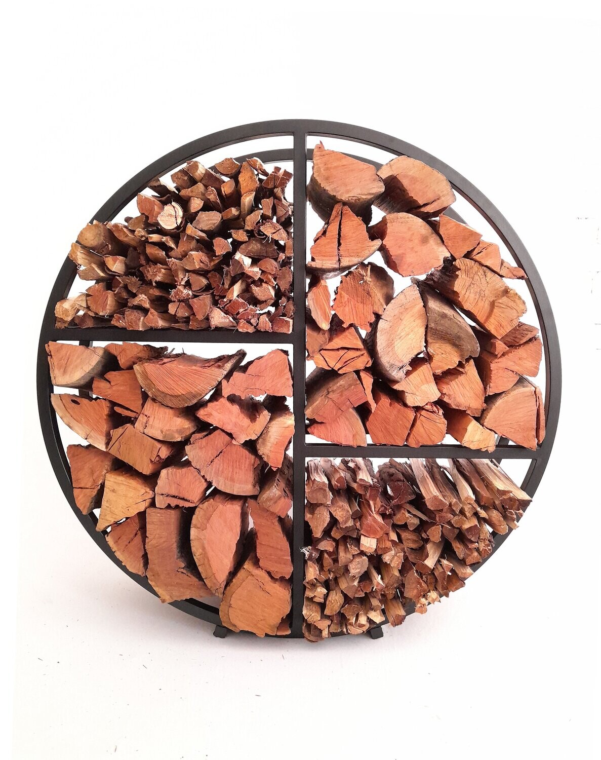 Firewood holder/stand with 4 divisions